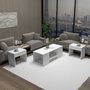 Hanah Home Sartos Mesa de Centro y Mesas Auxiliares - Blanco